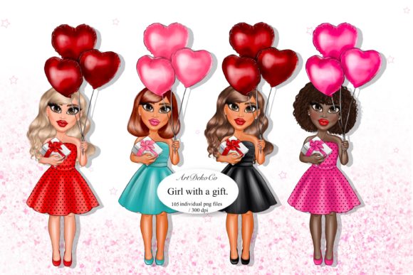Download Girl with Balloons. - Girl with balloons Collection