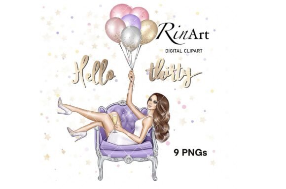 Download Birthday Girl with Balloons Clipart - Girl with balloons Collection
