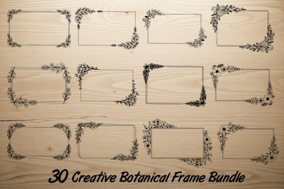 Download 30 Creative Botanical Frame Bundle - Botanical frame bundle Collection