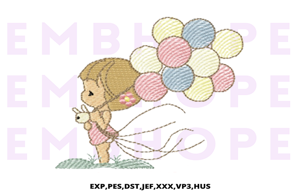 Download Girl with Balloons - Girl with balloons Collection